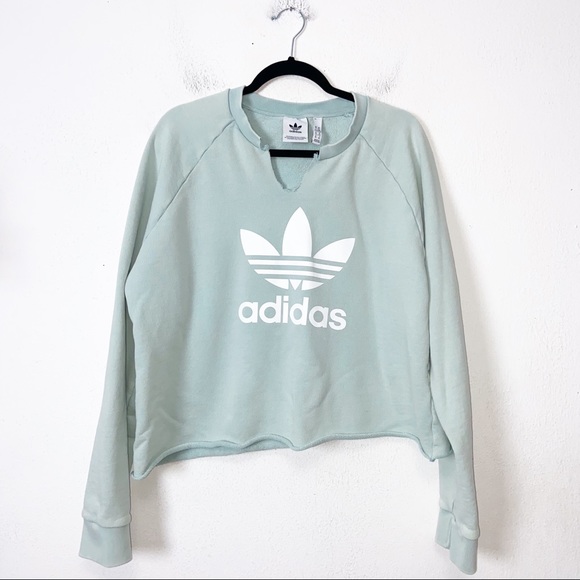 adidas cut off sweatshirt